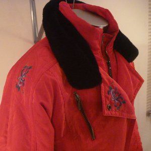 Skiwear Parka Winter Ski Jacket Embroidery Puffer